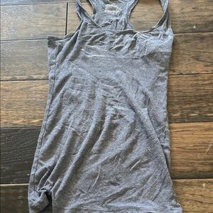 Women’s Gray Ribbed Racerback Tank Top